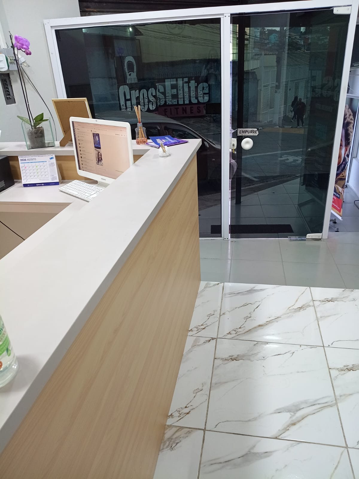 Entrada e recepção